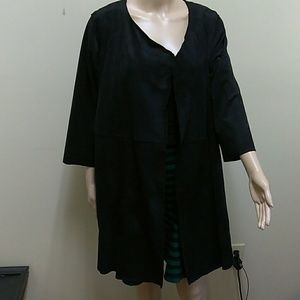 Sold. H & M Suede like long blazer